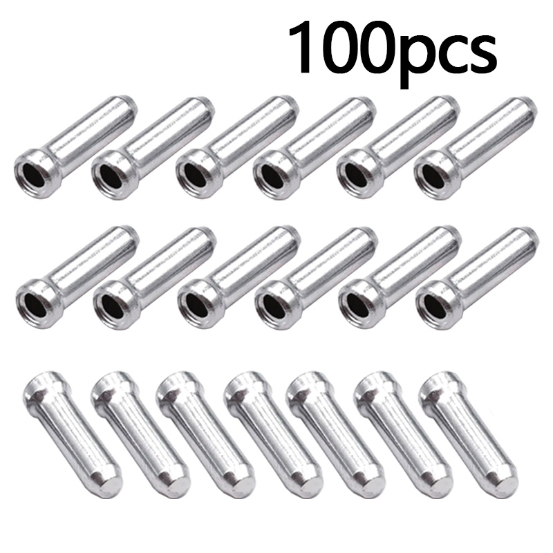 Wire Connector Cap - 100/200pcs Aluminum Brake Shift Cable End