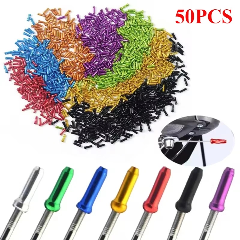 Wire Connector Cap - 50/100PCS Bicycle Cable End Caps Aluminum