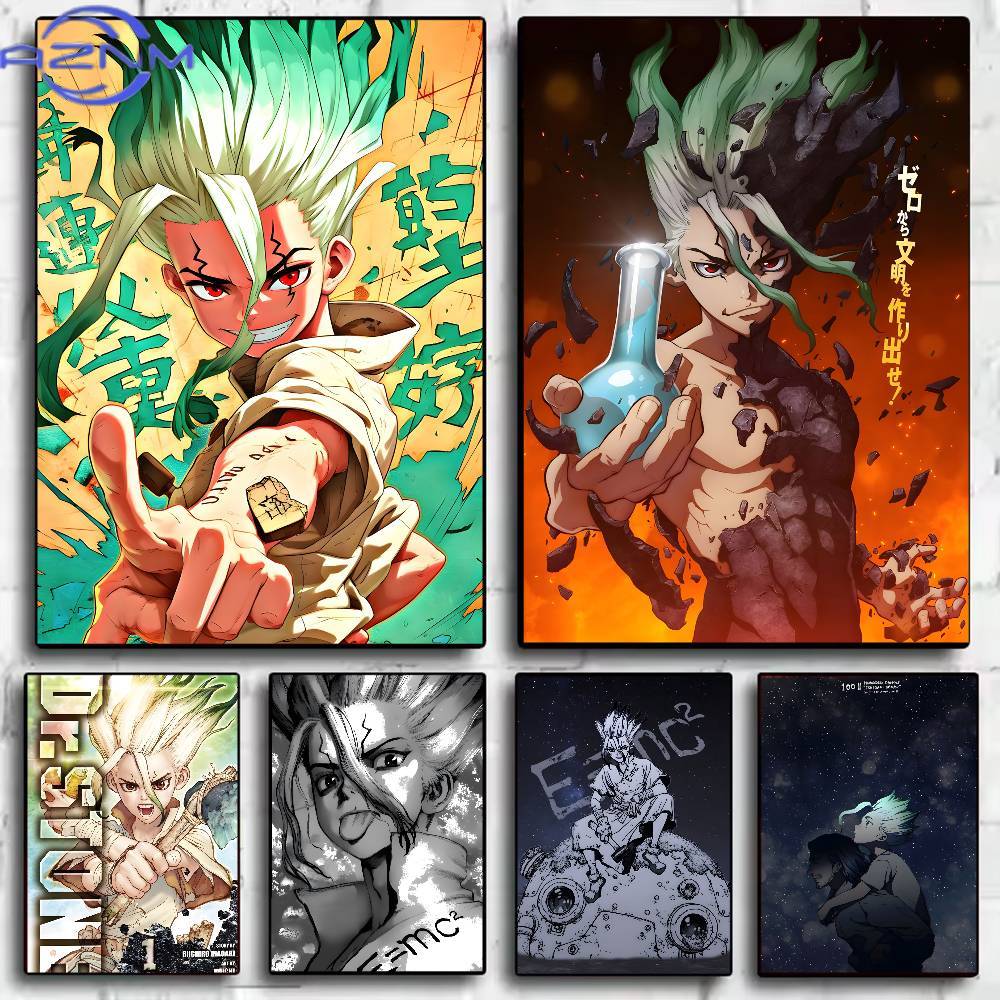 Classic Anime Dr Stone Poster  - đánh giá và giá Wall Texture Spray